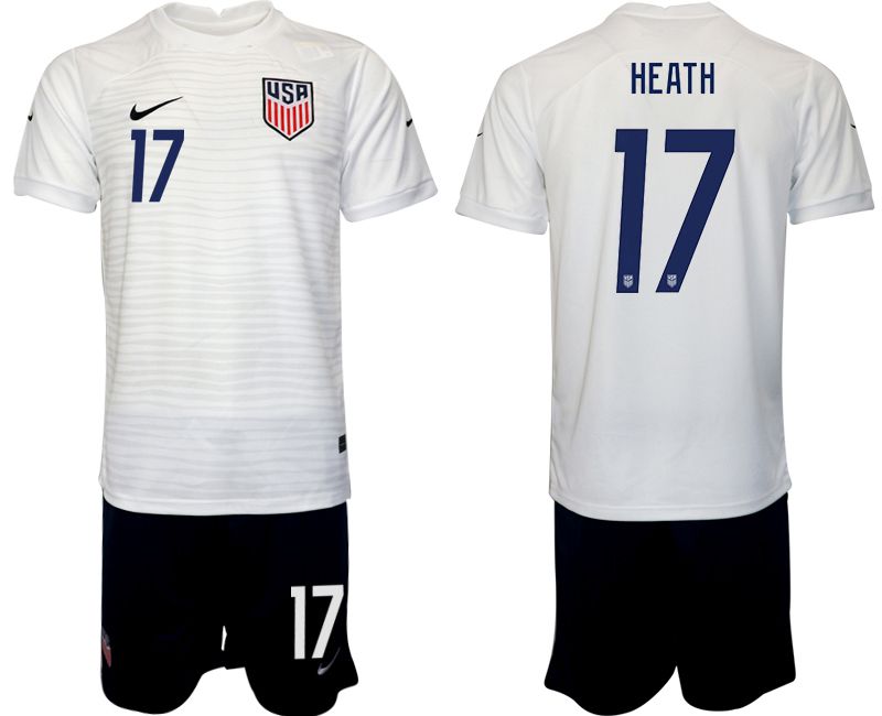 Cheap Men 2022 World Cup National Team United States home white 17 Soccer Jersey